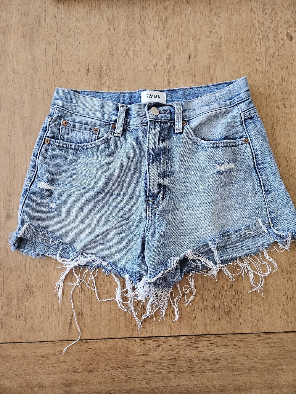 Pistola Gigi Distressed Shorts